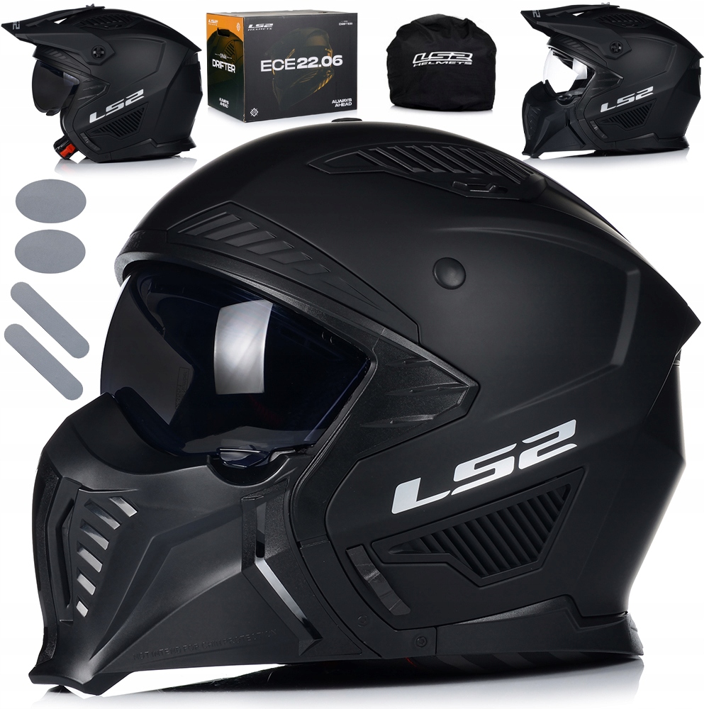 Casca motocicleta, LS2, OF606, 4in1, Maxilar si viziera detasabile